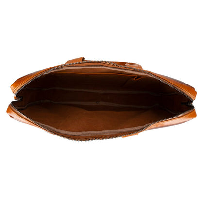 Apollo Leather Business Briefcase / Laptop Bag 16"