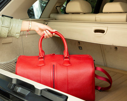 Genuine Leather Weekend Duffel Bag