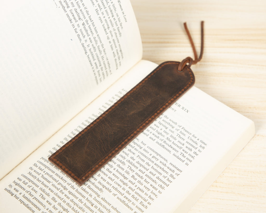 Markora Stitched Leather Bookmark