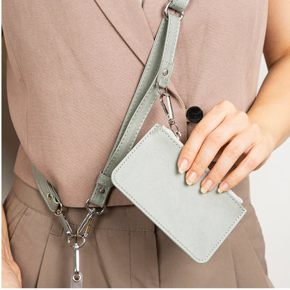 PU Leather Phone Strap Wallet Set Clip-On Crossbody FlexGo