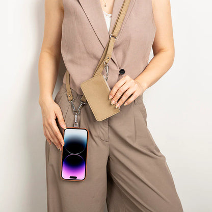 PU Leather Phone Strap Wallet Set Clip-On Crossbody FlexGo