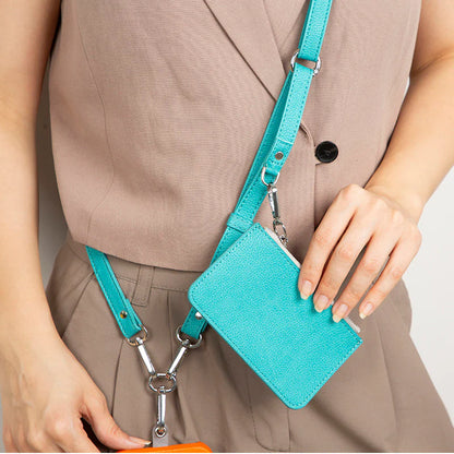 PU Leather Phone Strap Wallet Set Clip-On Crossbody FlexGo