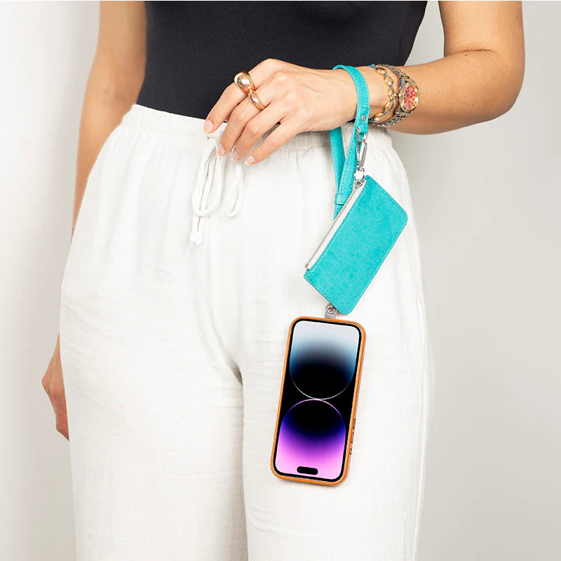 PU Leather Phone Strap Wallet Set Clip-On Crossbody FlexGo