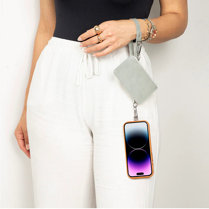 PU Leather Phone Strap Wallet Set Clip-On Crossbody FlexGo