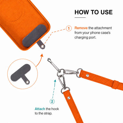 PU Leather Phone Strap Wallet Set Clip-On Crossbody FlexGo