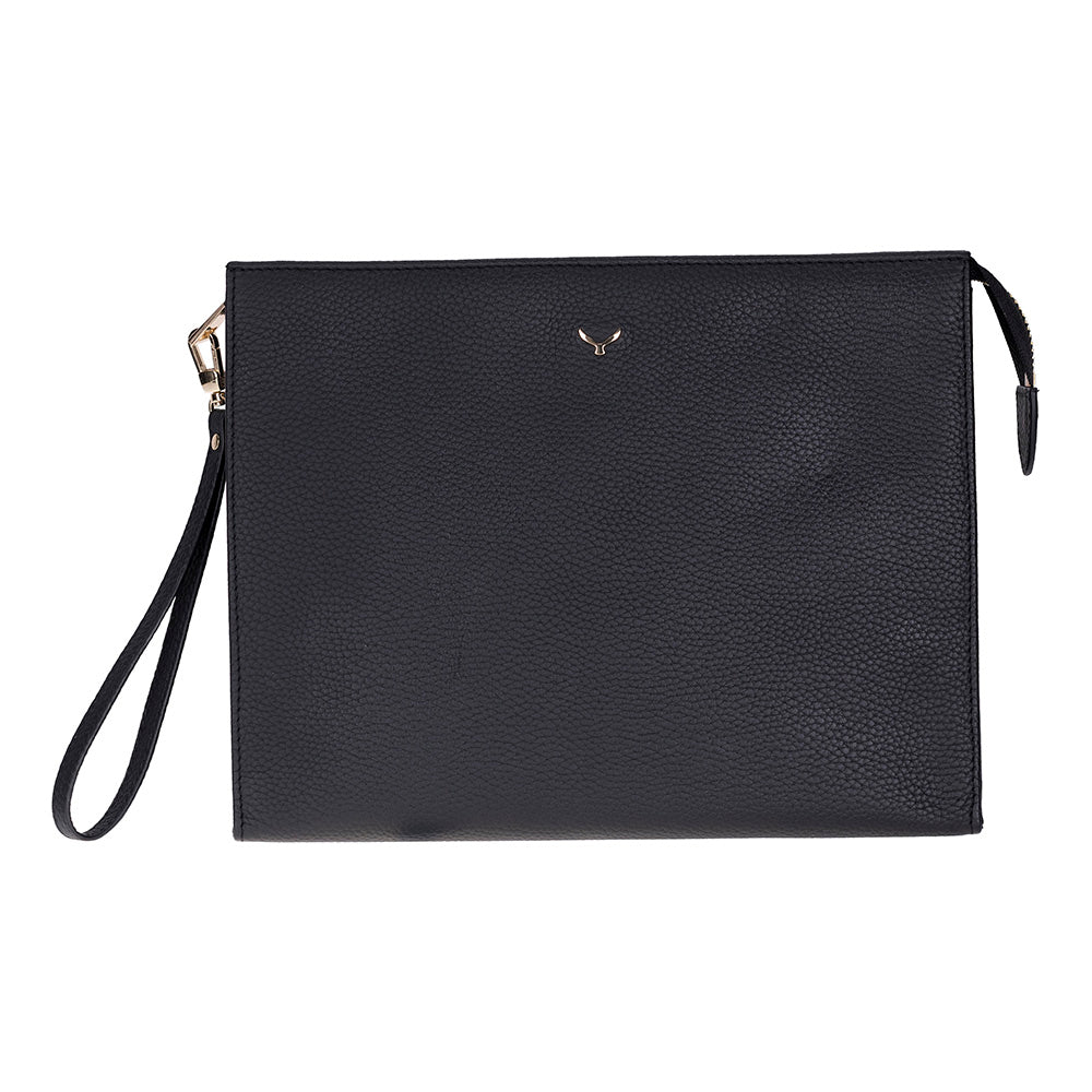 Adorn Genuine Leather Wristlet Clutch | Minimalist Pouch