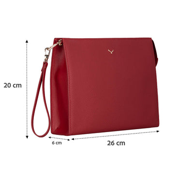 Adorn Genuine Leather Wristlet Clutch | Minimalist Pouch