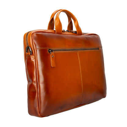 Apollo Leather Business Briefcase / Laptop Bag 16"