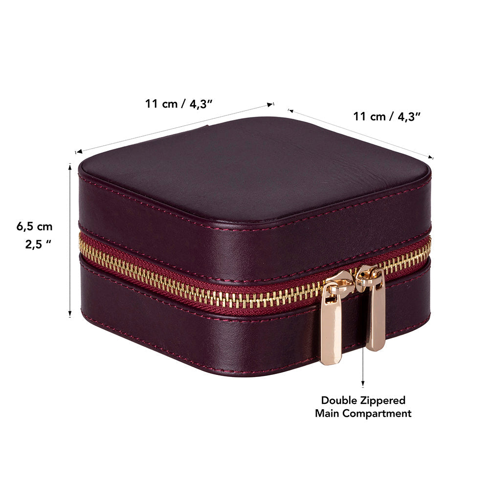 Arden Genuine Leather Jewelry Box – Handcrafted Storage with Velvet Interior