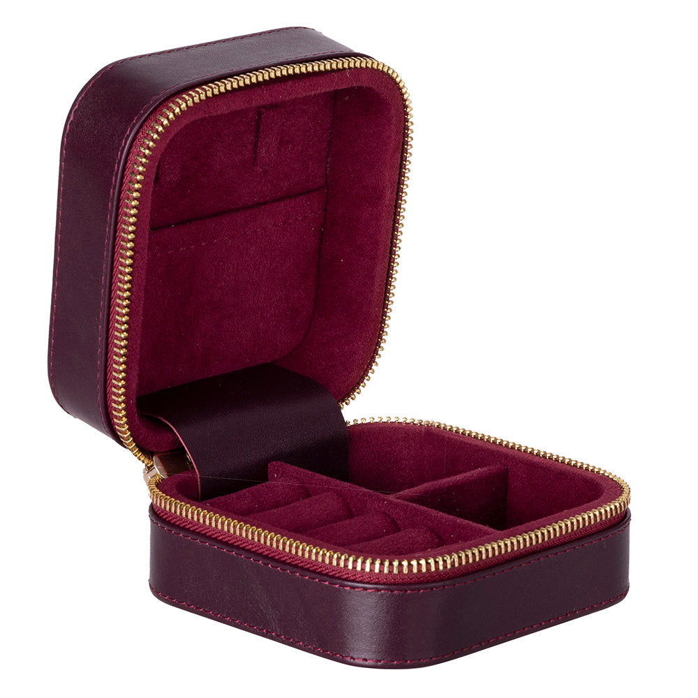 Arden Genuine Leather Jewelry Box – Handcrafted Storage with Velvet Interior
