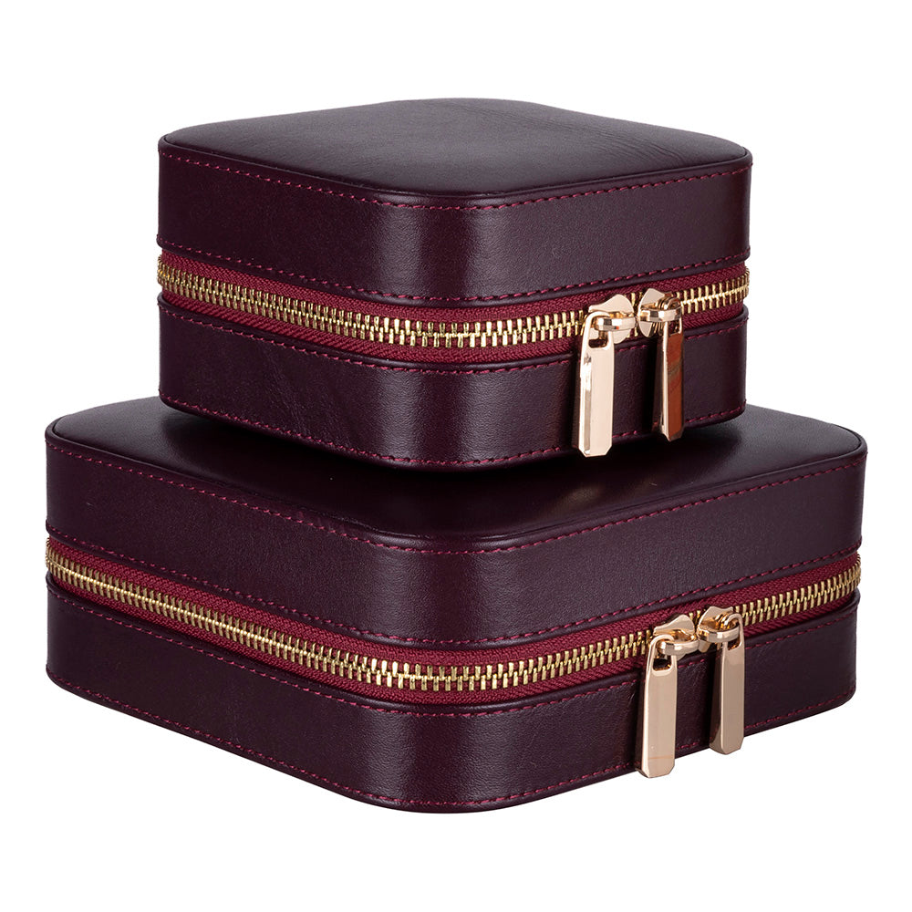 Arden Genuine Leather Jewelry Box – Handcrafted Storage with Velvet Interior