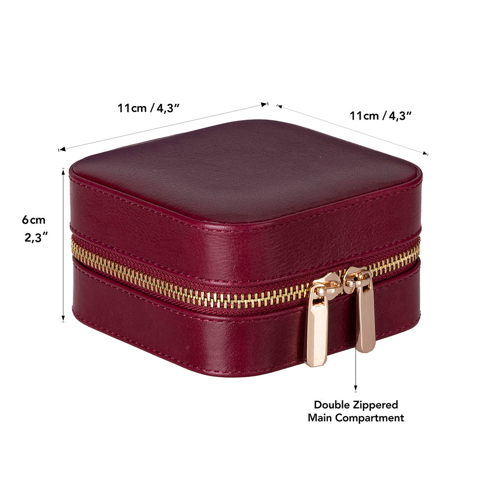 Arden Genuine Leather Jewelry Box – Handcrafted Storage with Velvet Interior