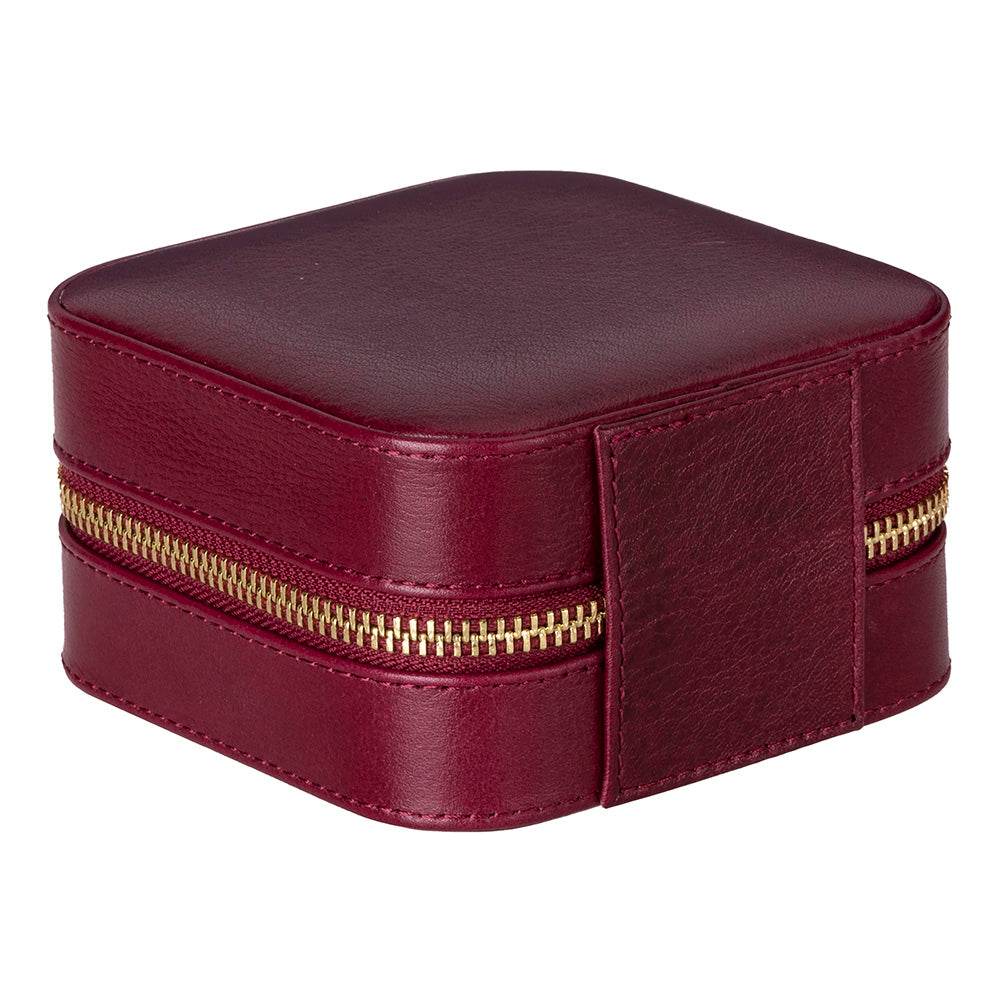 Arden Genuine Leather Jewelry Box – Handcrafted Storage with Velvet Interior