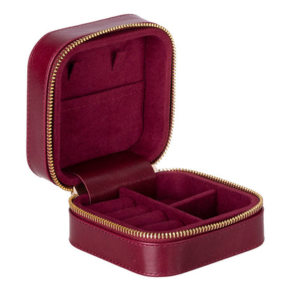 Arden Genuine Leather Jewelry Box – Handcrafted Storage with Velvet Interior