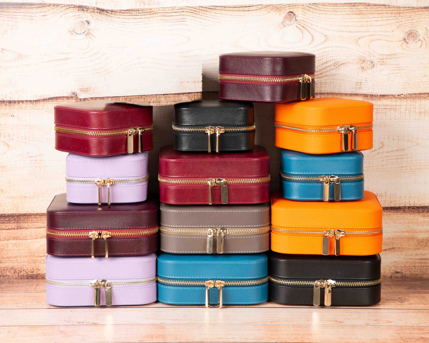Arden Genuine Leather Jewelry Box – Handcrafted Storage with Velvet Interior
