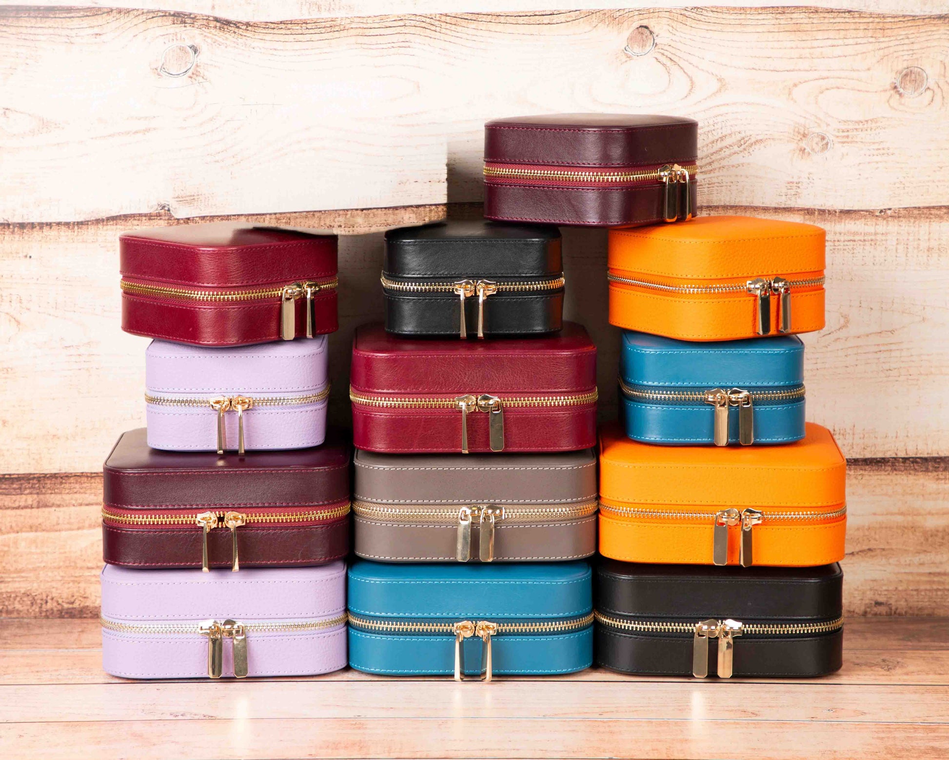 Arden Genuine Leather Jewelry Box – Handcrafted Storage with Velvet Interior