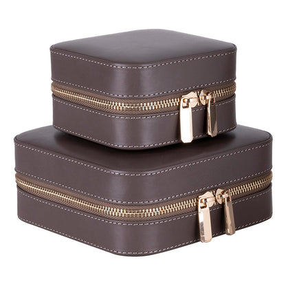Arden Genuine Leather Jewelry Box – Handcrafted Storage with Velvet Interior