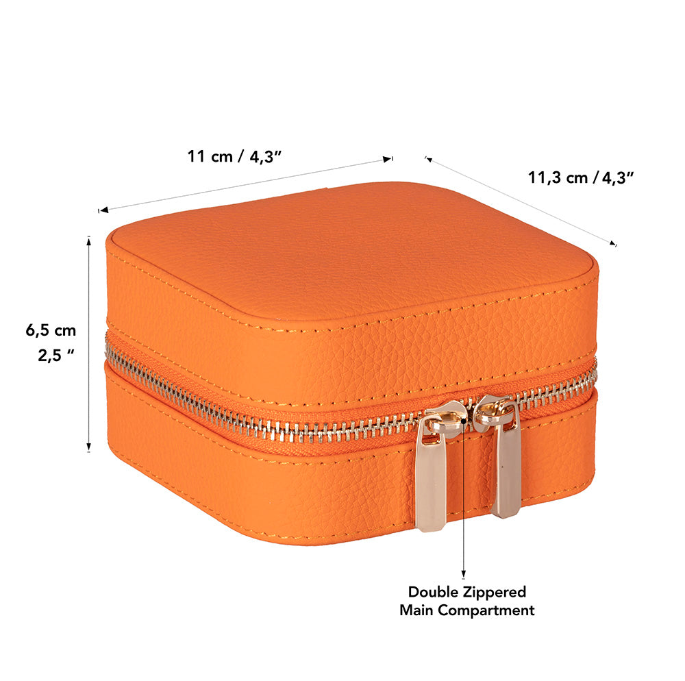 Arden Genuine Leather Jewelry Box – Handcrafted Storage with Velvet Interior