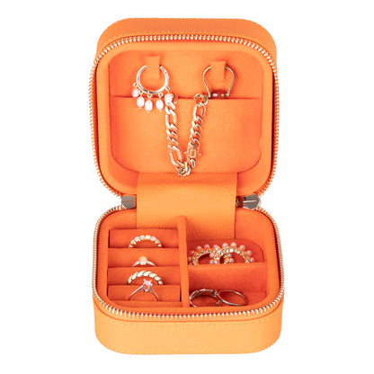 Arden Genuine Leather Jewelry Box – Handcrafted Storage with Velvet Interior