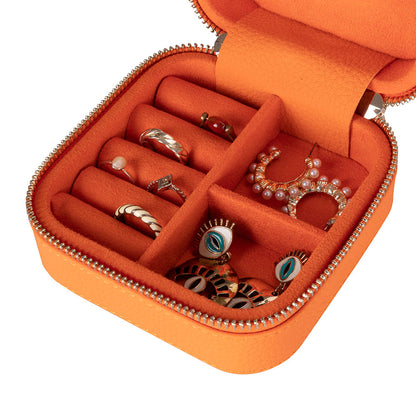 Arden Genuine Leather Jewelry Box – Handcrafted Storage with Velvet Interior