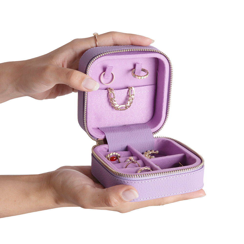 Arden Genuine Leather Jewelry Box – Handcrafted Storage with Velvet Interior