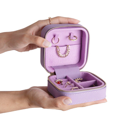 Arden Genuine Leather Jewelry Box – Handcrafted Storage with Velvet Interior