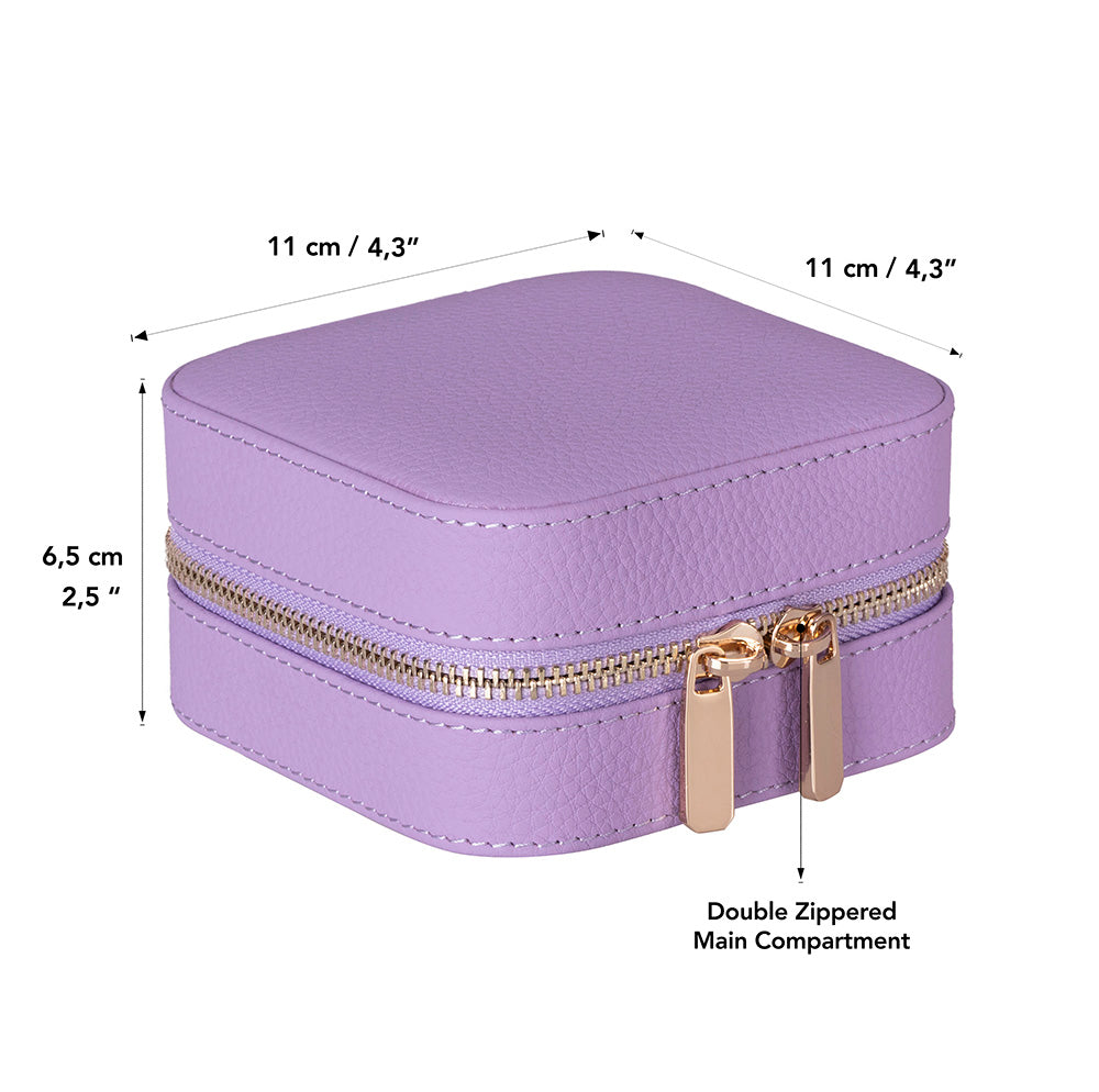 Arden Genuine Leather Jewelry Box – Handcrafted Storage with Velvet Interior