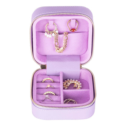 Arden Genuine Leather Jewelry Box – Handcrafted Storage with Velvet Interior