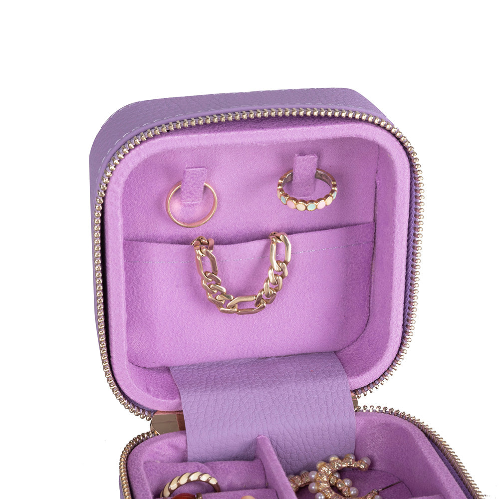 Arden Genuine Leather Jewelry Box – Handcrafted Storage with Velvet Interior