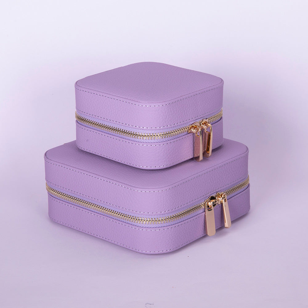 Arden Genuine Leather Jewelry Box – Handcrafted Storage with Velvet Interior