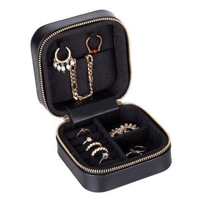 Arden Genuine Leather Jewelry Box – Handcrafted Storage with Velvet Interior