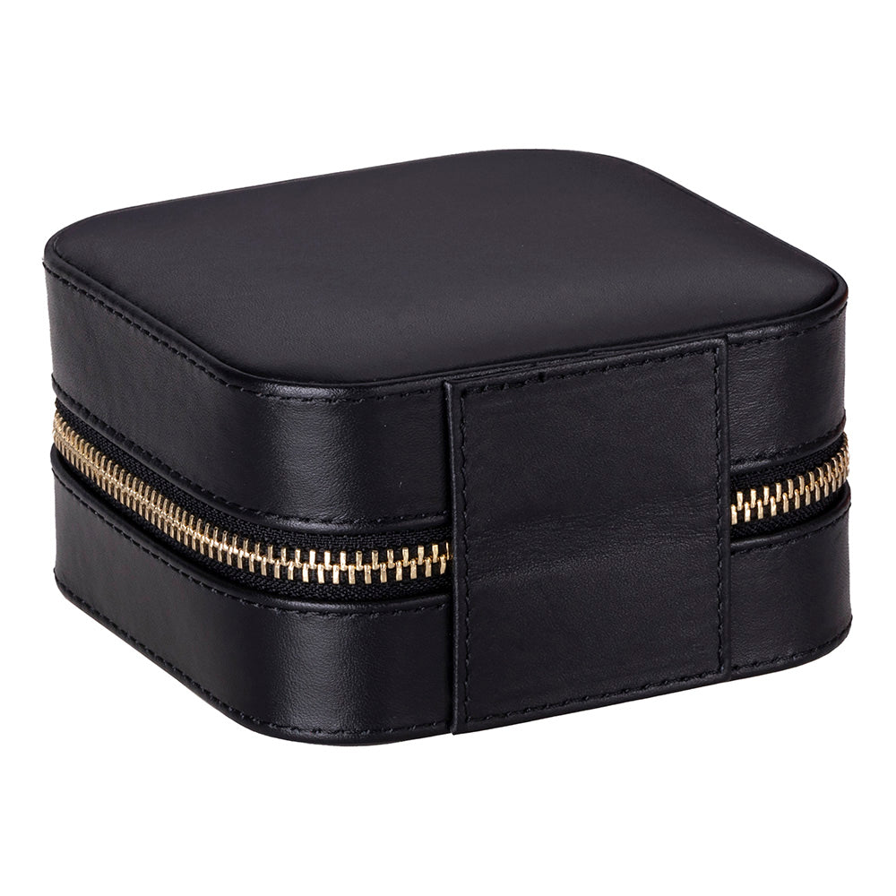 Arden Genuine Leather Jewelry Box – Handcrafted Storage with Velvet Interior