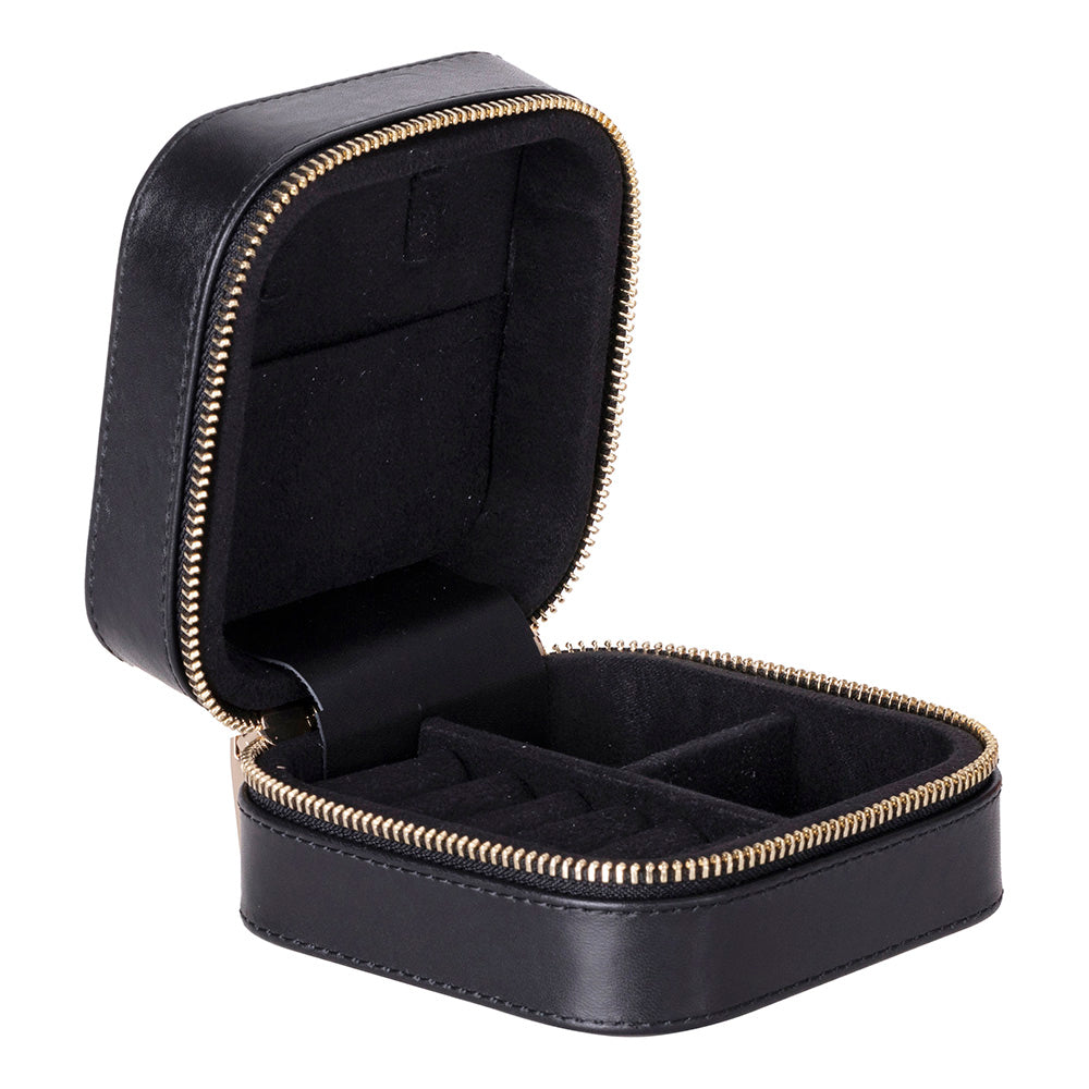 Arden Genuine Leather Jewelry Box – Handcrafted Storage with Velvet Interior