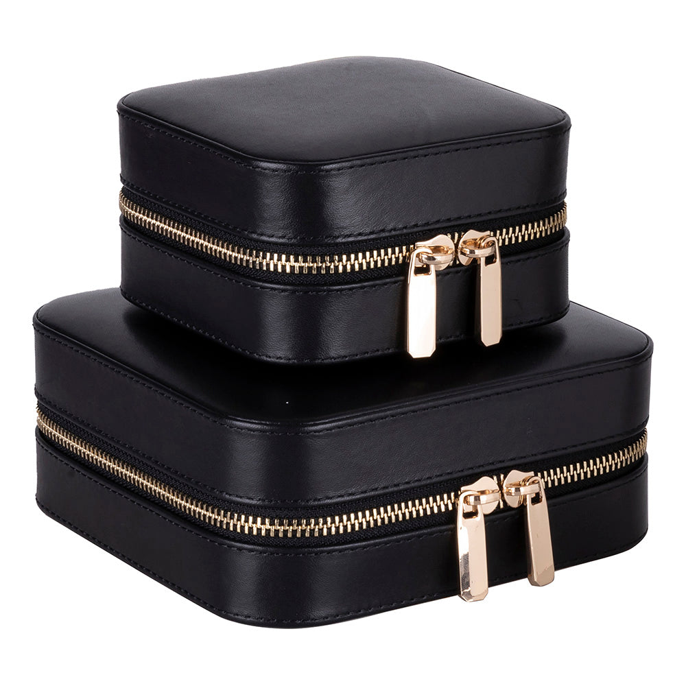 Arden Genuine Leather Jewelry Box – Handcrafted Storage with Velvet Interior