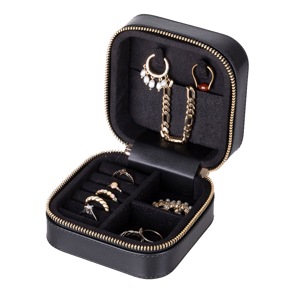 Arden Genuine Leather Jewelry Box – Handcrafted Storage with Velvet Interior