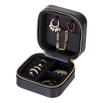 Arden Genuine Leather Jewelry Box – Handcrafted Storage with Velvet Interior