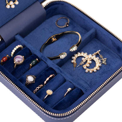 Arden Leather Jewelry Box – Handcrafted Large Storage Case for Travel