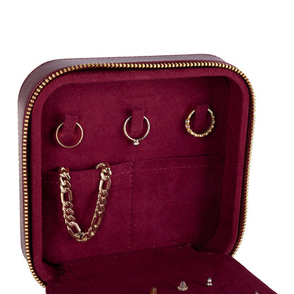 Arden Leather Jewelry Box – Handcrafted Large Storage Case for Travel