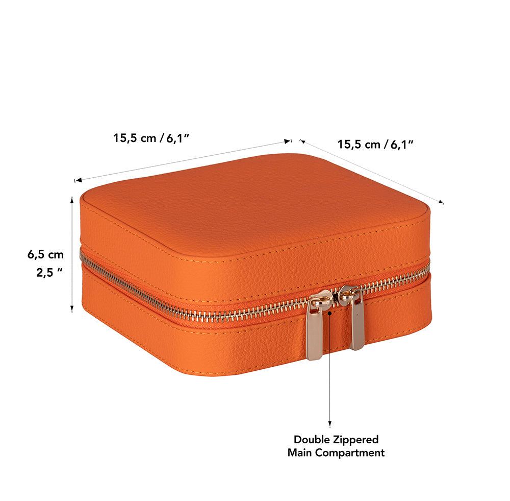 Arden Leather Jewelry Box – Handcrafted Large Storage Case for Travel