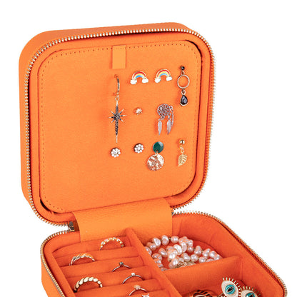 Arden Leather Jewelry Box – Handcrafted Large Storage Case for Travel