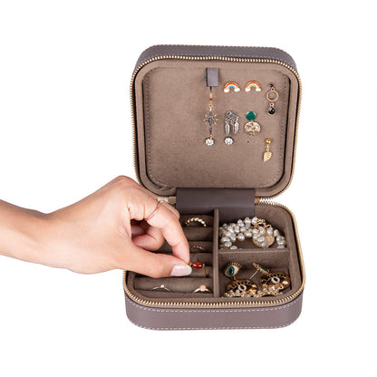Arden Leather Jewelry Box – Handcrafted Large Storage Case for Travel