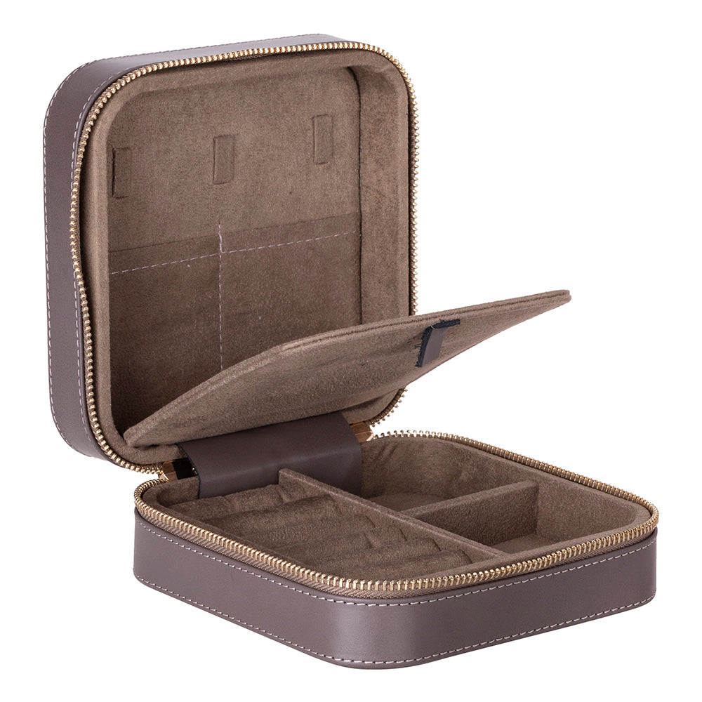 Arden Leather Jewelry Box – Handcrafted Large Storage Case for Travel