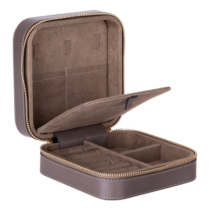 Arden Leather Jewelry Box – Handcrafted Large Storage Case for Travel