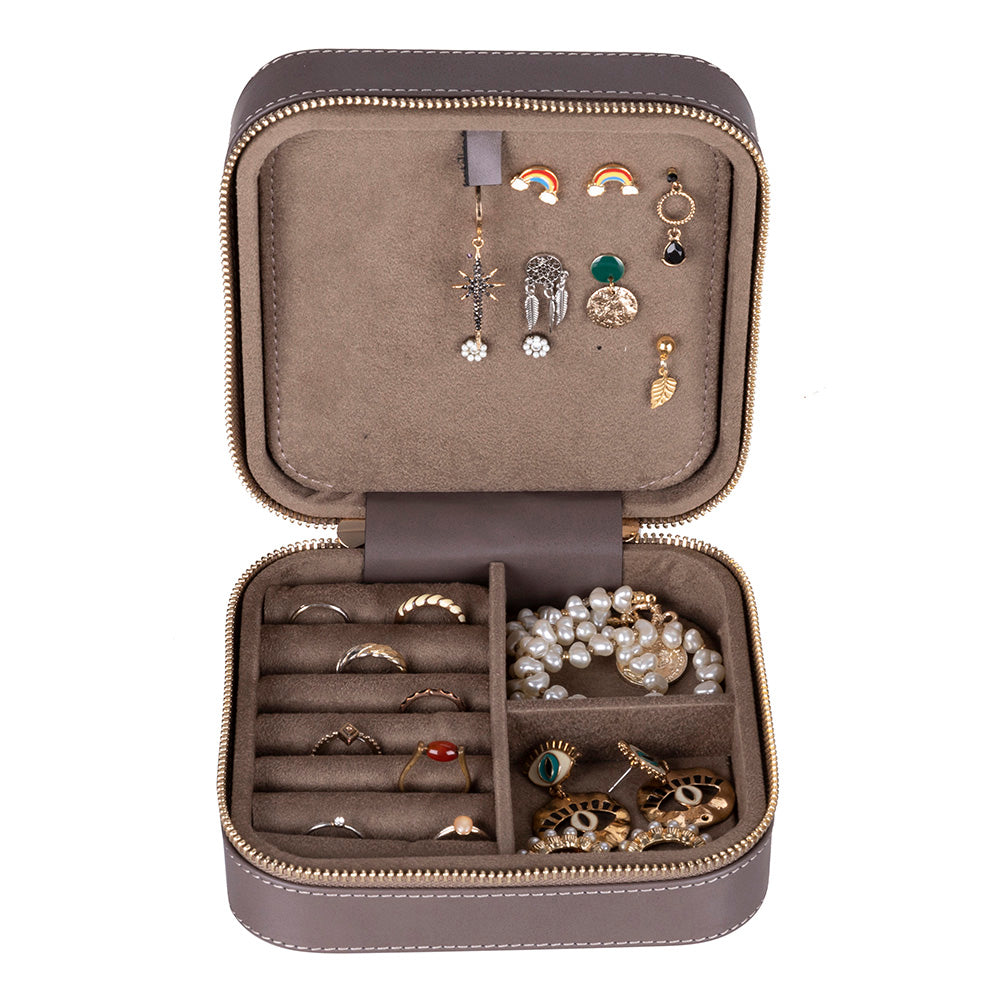 Arden Leather Jewelry Box – Handcrafted Large Storage Case for Travel