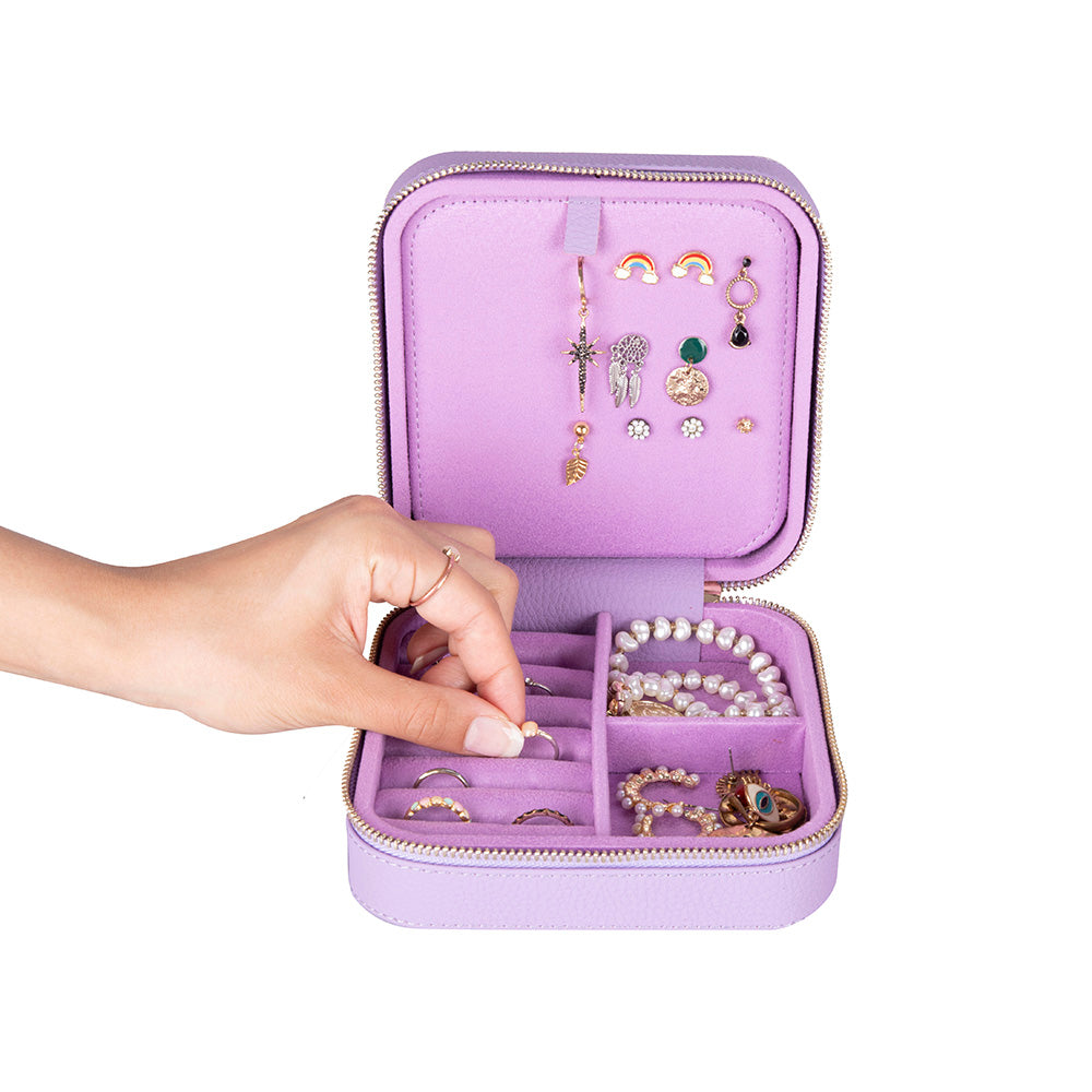 Arden Leather Jewelry Box – Handcrafted Large Storage Case for Travel