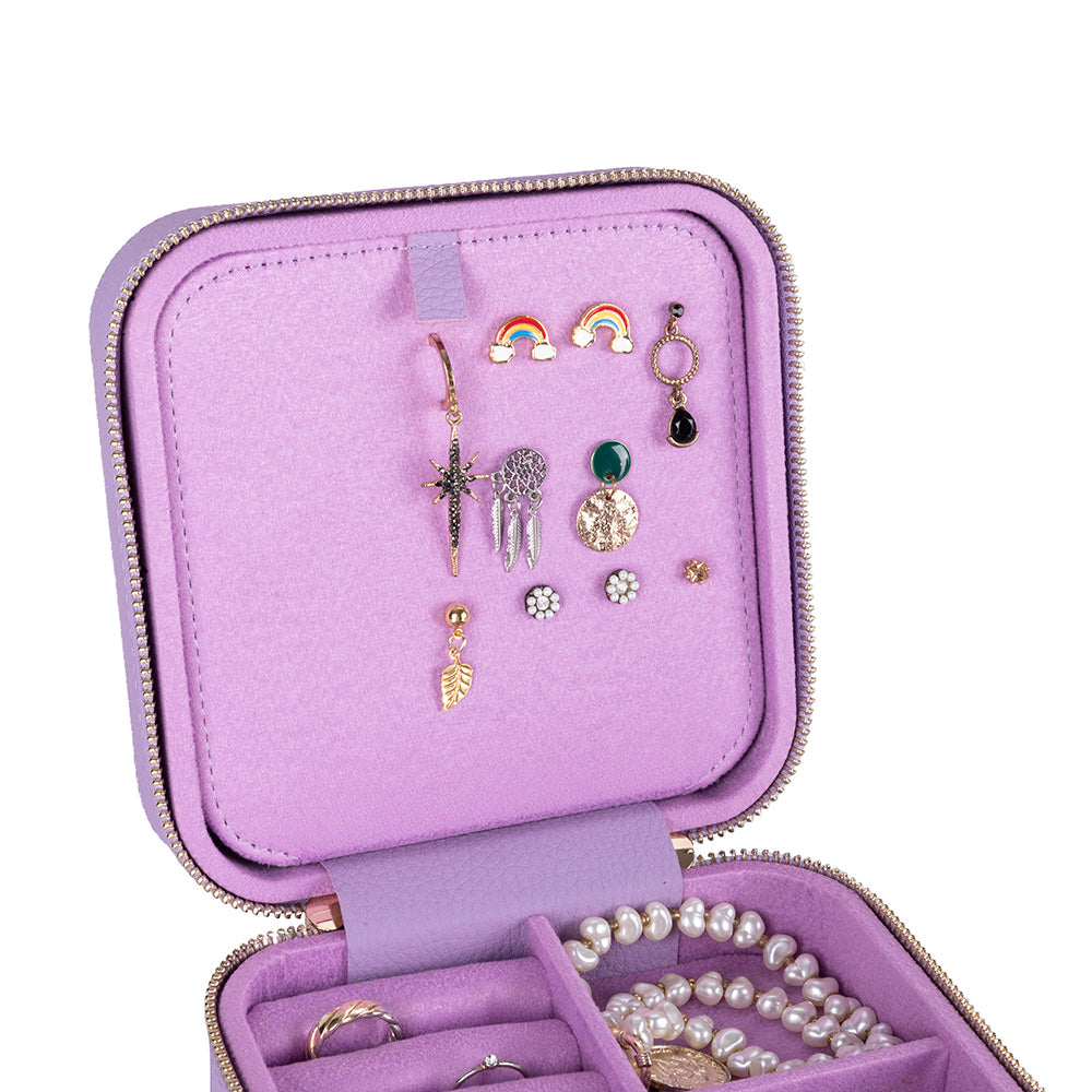 Arden Leather Jewelry Box – Handcrafted Large Storage Case for Travel