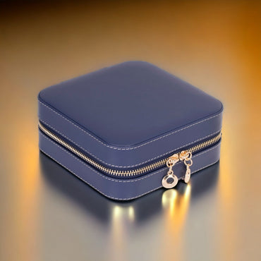 Arden Leather Jewelry Box – Handcrafted Large Storage Case for Travel