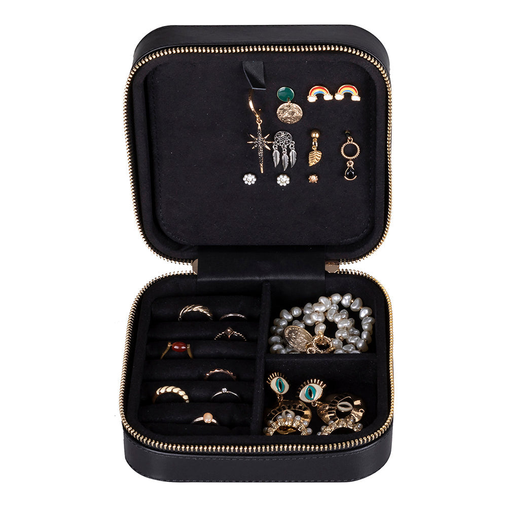 Arden Leather Jewelry Box – Handcrafted Large Storage Case for Travel