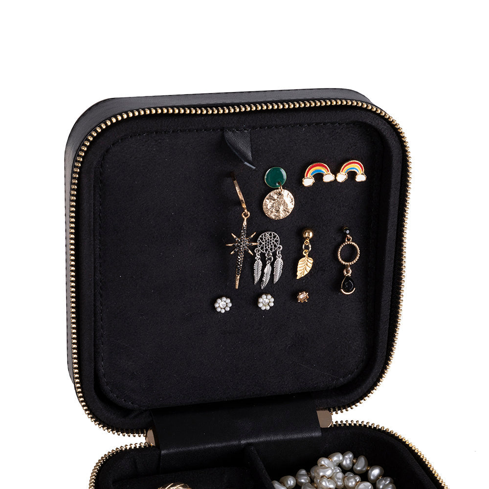 Arden Leather Jewelry Box – Handcrafted Large Storage Case for Travel