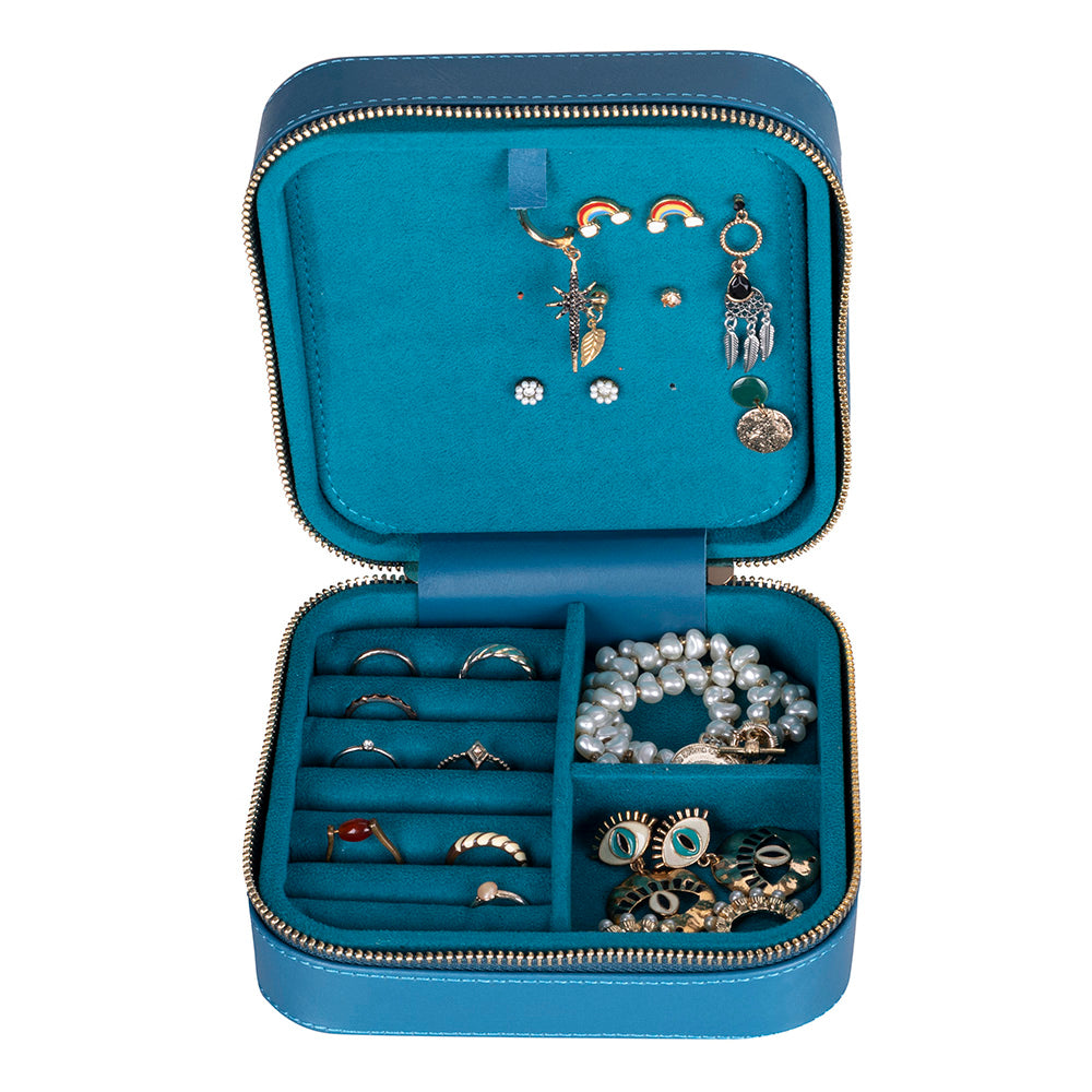 Arden Leather Jewelry Box – Handcrafted Large Storage Case for Travel